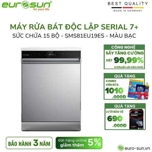Máy rửa bát âm tủ Eurosun SMS81EU19ES