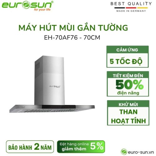 Máy hút mùi áp tường Eurosun EH-70AF76