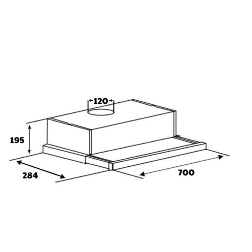 Kích thước máy hút mùi Eurosun EH-70AF68B